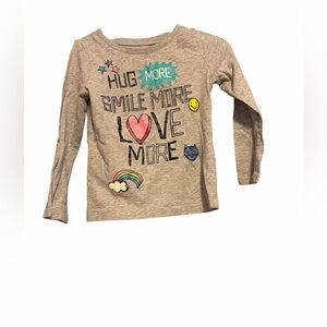 Carter's Tan Long Sleeve Graphic Tee